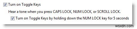 เปิดใช้งานคำเตือน Caps Lock, Num Lock หรือ Scroll Lock ใน Windows 11/10 