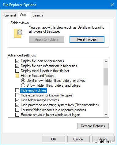 วิธีแสดงไดรฟ์ทั้งหมดในโฟลเดอร์พีซีเครื่องนี้ของ Windows 11/10 