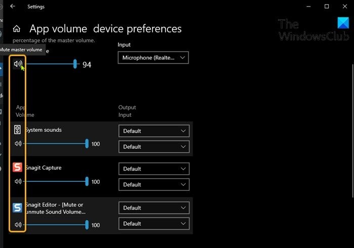 วิธีปิดเสียงหรือเปิดเสียงระดับเสียงใน Windows 11/10 