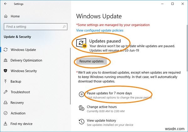 วิธีหน่วงเวลา เลื่อนหรือหยุด Windows Update ใน Windows 11/10 สูงสุด 365 วัน 