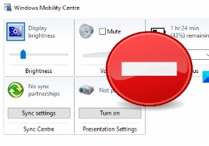 วิธีปิดการใช้งาน Windows Mobility Center ใน Windows 10 