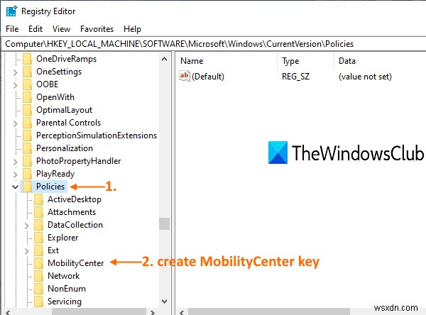 วิธีปิดการใช้งาน Windows Mobility Center ใน Windows 10 
