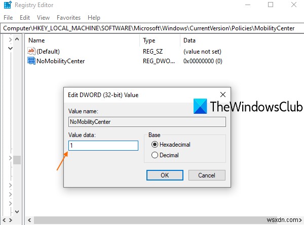 วิธีปิดการใช้งาน Windows Mobility Center ใน Windows 10 