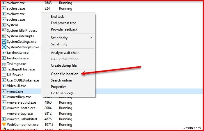 กระบวนการ syswow64 vmnat.exe คืออะไร มันเป็นไวรัส? 