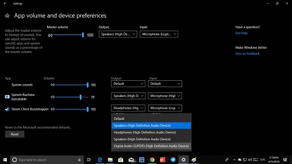 วิธีตั้งค่าลำโพงและไมโครโฟนที่ต้องการสำหรับแอปต่างๆ ใน ​​Windows 11/10 