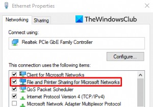 วิธีเปิดหรือปิดการแชร์ไฟล์และเครื่องพิมพ์ใน Windows 11/10 
