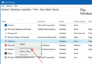 ลบโปรแกรม Startup ที่ตายแล้วหรือรายการที่ไม่ถูกต้องออกจาก Task Manager ใน Windows 11/10 