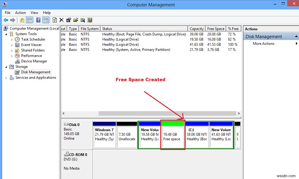 สร้างใหม่ ปรับขนาด ขยายพาร์ติชั่นโดยใช้ Disk Management Tool ใน Windows 11/10 