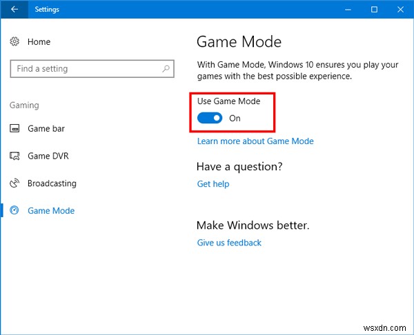 วิธีเปิดใช้งานและใช้โหมดเกมใน Windows 11/10 