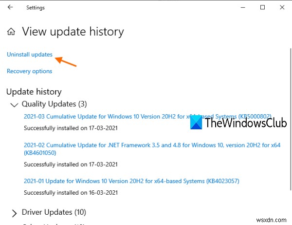 แก้ไขข้อผิดพลาดประวัติไฟล์ 80070005 บน Windows 11/10 