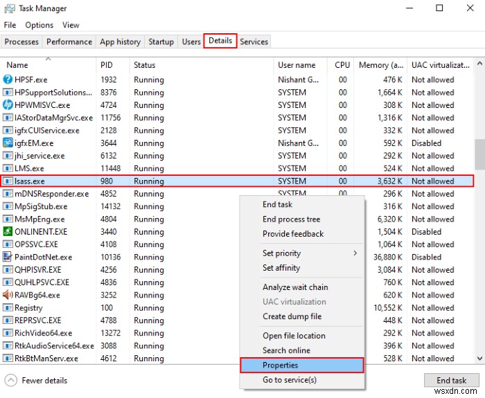 lsass.exe คืออะไรใน Windows 10 และจะรู้ได้อย่างไรว่าเป็นไวรัส? 