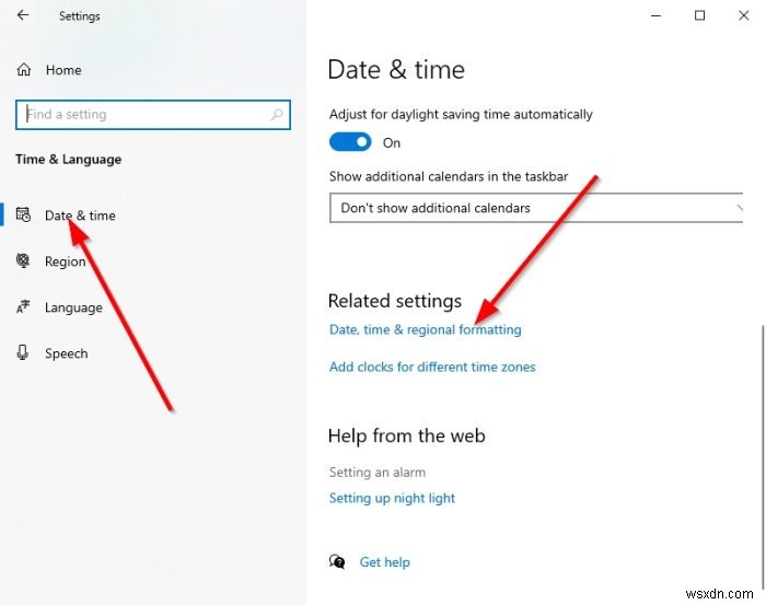 วิธีเปลี่ยนนาฬิกาแบบ 24 ชั่วโมงเป็น 12 ชั่วโมงใน Windows 10 