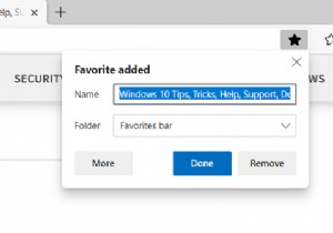 วิธีจัดการรายการโปรดในเบราว์เซอร์ Microsoft Edge 
