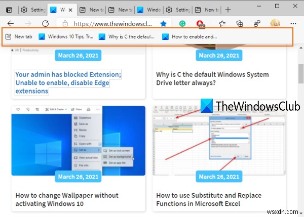 วิธีแสดงแถบรายการโปรดใน Microsoft Edge บน Windows 10 