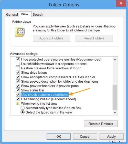 วิธีเปิดใช้งานกล่องกาเครื่องหมายเพื่อเลือกไฟล์และโฟลเดอร์ใน Windows 11/10 