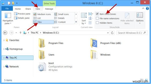 วิธีเปิดใช้งานกล่องกาเครื่องหมายเพื่อเลือกไฟล์และโฟลเดอร์ใน Windows 11/10 