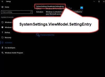 แก้ไขข้อผิดพลาด SystemSettings.ViewModel.SettingEntry หรือ NetworkUX.ViewModel.SettingEntry 