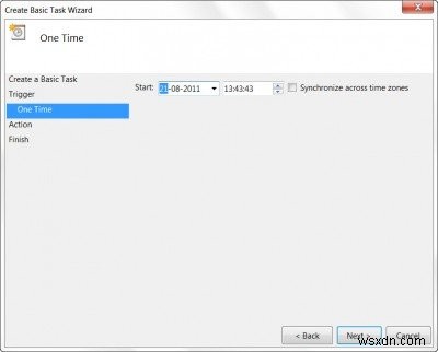 กำหนดเวลาปิดเครื่องหรือรีสตาร์ทโดยใช้ Task Scheduler ใน Windows 11/10 