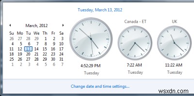 วิธีแสดงนาฬิกาหลายนาฬิกาบนทาสก์บาร์ใน Windows 11/10 