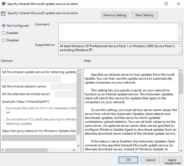 แก้ไขรหัสข้อผิดพลาดบริการอัปเดตเซิร์ฟเวอร์ Windows 0x80072EE6 