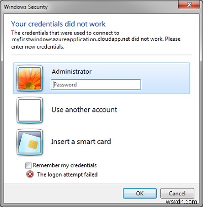 ข้อมูลประจำตัวของคุณไม่ทำงานในเดสก์ท็อประยะไกลใน Windows 11/10 
