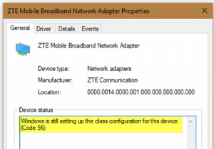 Windows ยังคงตั้งค่าการกำหนดค่าคลาสสำหรับอุปกรณ์นี้ รหัส 56 
