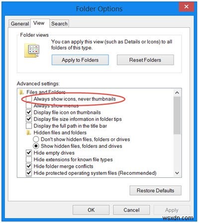 ภาพตัวอย่างขนาดย่อไม่แสดงใน File Explorer บน Windows 11/10 