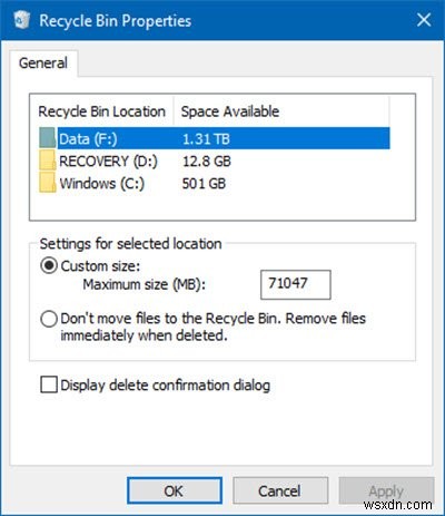 เคล็ดลับและเคล็ดลับถังรีไซเคิลสำหรับ Windows 11/10 