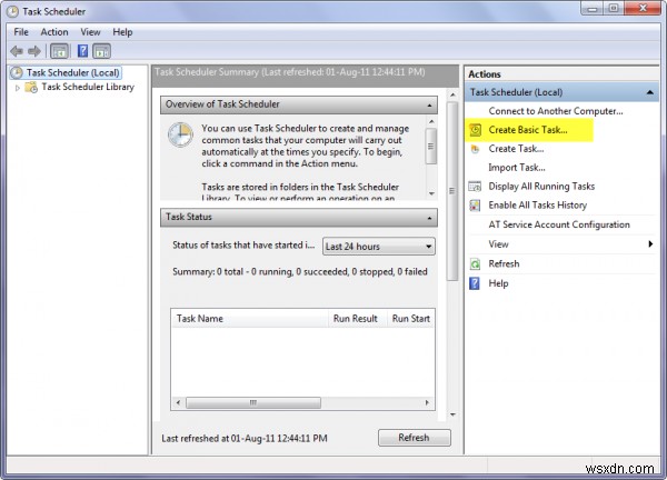วิธีสร้างและกำหนดเวลางานด้วย Create Basic Task Wizard ใน Windows 11/10 