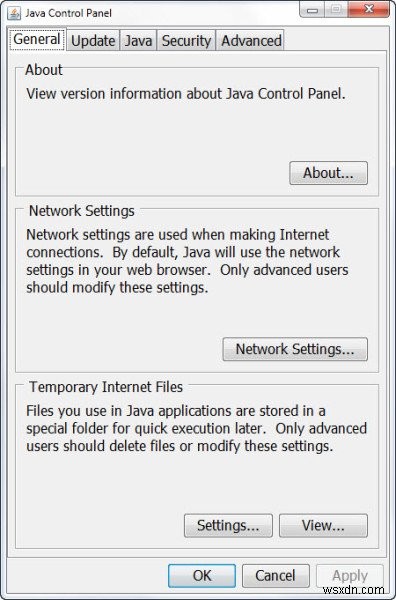 ไม่สามารถเปิดแอปพลิเคชัน JavaFX เนื่องจากการกำหนดค่าระบบ 