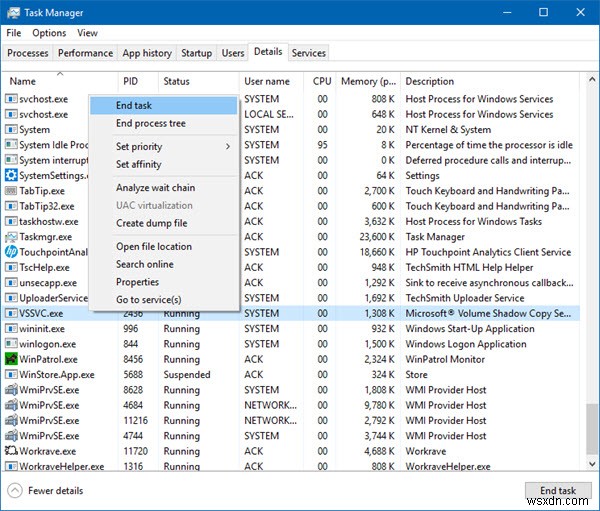 vssvc.exe คืออะไร แก้ไข vssvc.exe ดิสก์สูง, CPU, การใช้หน่วยความจำใน Windows 11/10 