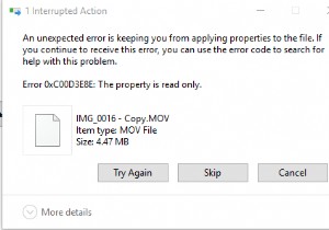 แก้ไขข้อผิดพลาด 0xC00D3E8E คุณสมบัตินี้อ่านได้เฉพาะใน Windows 11/10 