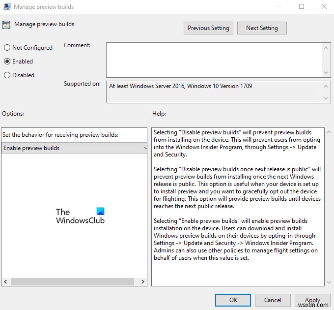 วิธีปิดการใช้งานการตั้งค่าโปรแกรม Windows Insider ใน Windows 11/10 