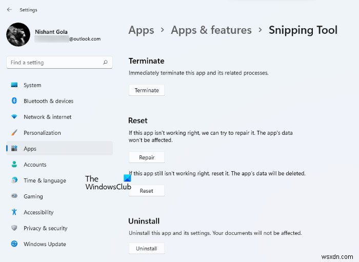 แก้ไขแป้นพิมพ์ลัด Win+Shift+S ไม่ทำงานใน Windows 11/10 