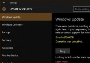 แก้ไขข้อผิดพลาด Windows Update 0x8024000B บน Windows 11/10 