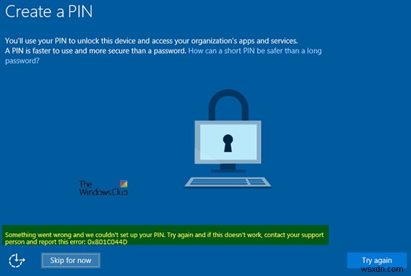 รายการรหัสข้อผิดพลาด PIN บน Windows 11/10 พร้อมวิธีแก้ไข 