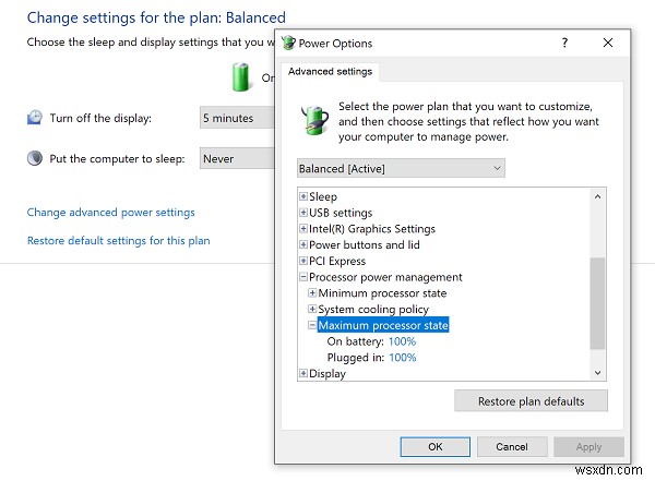 CPU ไม่ทำงานที่ความเร็วเต็มหรือความจุใน Windows 11/10 