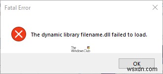 ไม่สามารถโหลดไฟล์ DLL บนคอมพิวเตอร์ที่ใช้ Windows 11/10 ได้ 