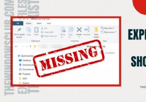 File Explorer ไม่แสดงไฟล์แม้ว่าจะมีอยู่ใน Windows 11/10 