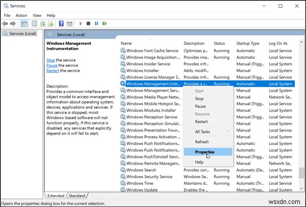 แก้ไขข้อผิดพลาด Windows Management Instrumentation 1083 