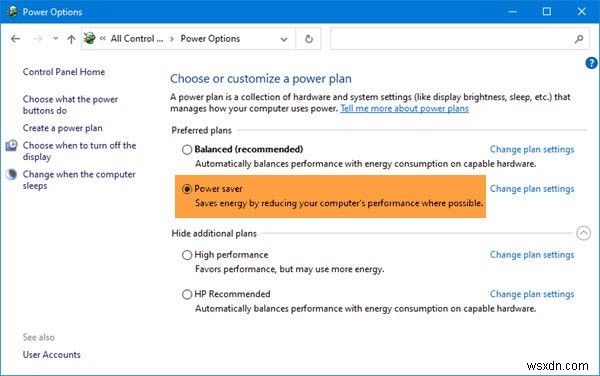 วิธีดู Active Power Plan ใน Windows 11/10 