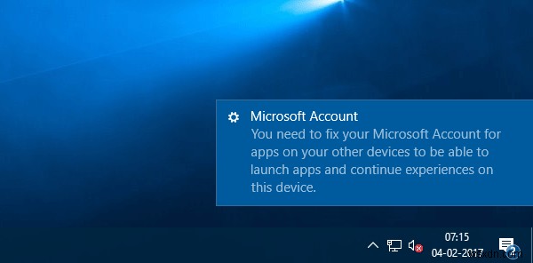 คุณต้องแก้ไขข้อผิดพลาดของบัญชี Microsoft สำหรับแอปใน Windows 11/10 