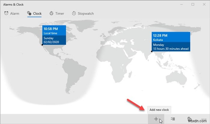 วิธีเพิ่มนาฬิกาในเมนูเริ่มโดยใช้แอพ Alarms &Clock ใน Windows 11/10 