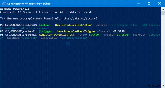วิธีใช้ PowerShell เพื่อลบหรือสร้างงานที่กำหนดเวลาไว้บน Windows 11/10 