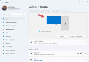 วิธีตั้งค่าระดับการแสดงผลที่แตกต่างกันสำหรับจอภาพหลายจอใน Windows 11/10 