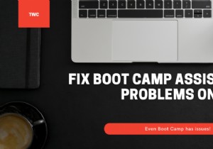 แก้ไขปัญหาผู้ช่วย Boot Camp บน Mac 