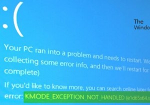 แก้ไขข้อผิดพลาด KMODE EXCEPTION NOT HANDLED (e1d65x64.sys) BSOD ใน Windows 10 