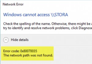 แก้ไขรหัสข้อผิดพลาด 0x80070035 ไม่พบเส้นทางเครือข่ายใน Windows 11/10 