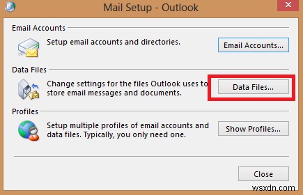 เส้นทางที่ระบุสำหรับไฟล์ Outlook.pst ไม่ถูกต้อง 