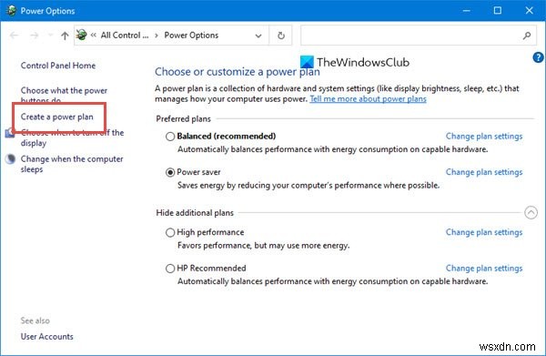 แผนพลังงานเปลี่ยนแปลงอยู่เสมอใน Windows 11/10 